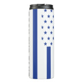 Amerikanische Flaggengestaltung zur Unterstützung  Thermosbecher (Rückseite)