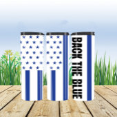 Amerikanische Flaggengestaltung zur Unterstützung  Thermosbecher