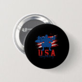 Amerikanische Flaggengewichtung 4. Juli US-Unterst Button (Vorne & Hinten)