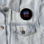 Amerikanische Flaggengewichtung 4. Juli US-Unterst Button (Beispiel)