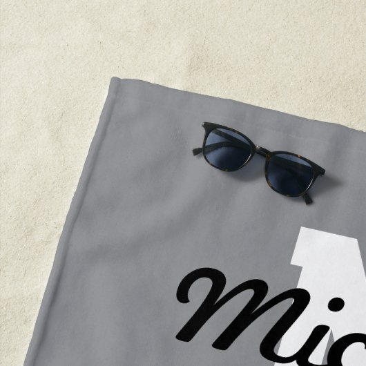 Amerikanische Flaggenjagd und Fischerei Strandtuch (Beispiel)