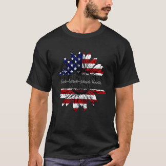 Amerikanische Flaggenklinik Krankenpflege am Ende T-Shirt