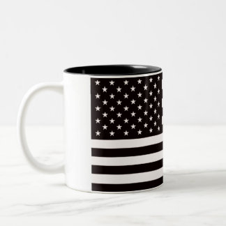 Amerikanische Flaggenrampe Zweifarbige Tasse