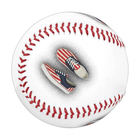 Amerikanische Flaggenschläger Baseball (Vorderseite Links)