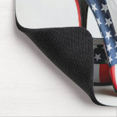 Amerikanische Flaggenspitzen Mousepad (Ecke)