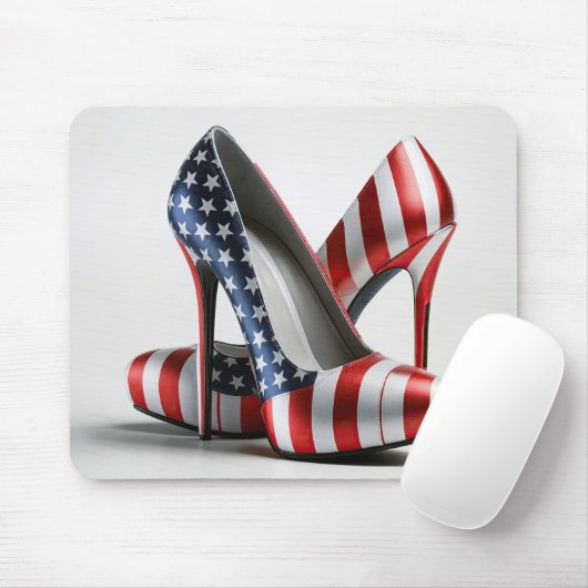 Amerikanische Flaggenspitzen Mousepad (Mit Mouse)