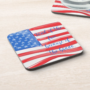 Amerikanische Flaggenstaaten der Freien Flagge Getränkeuntersetzer