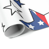 Amerikanische Flaggensteine Geschenkpapier (Rolleneckpunkt)