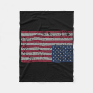 Amerikanische Flaggenstörung Auf dem Kopf Ungeeint Fleecedecke