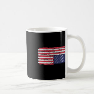 Amerikanische Flaggenstörung Auf dem Kopf Ungeeint Kaffeetasse