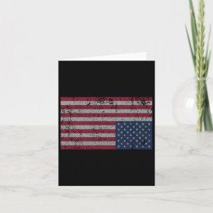 Amerikanische Flaggenstörung Auf dem Kopf Ungeeint Karte