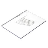 Amerikanische Flaggenstörung Auf dem Kopf Ungeeint Notizblock (Linke Seite)