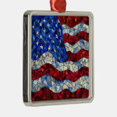 Amerikanische Flaggenverkleidung Ornament Aus Metall (Rechts)