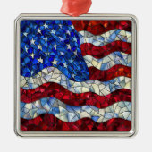 Amerikanische Flaggenverkleidung Ornament Aus Metall (Vorne)