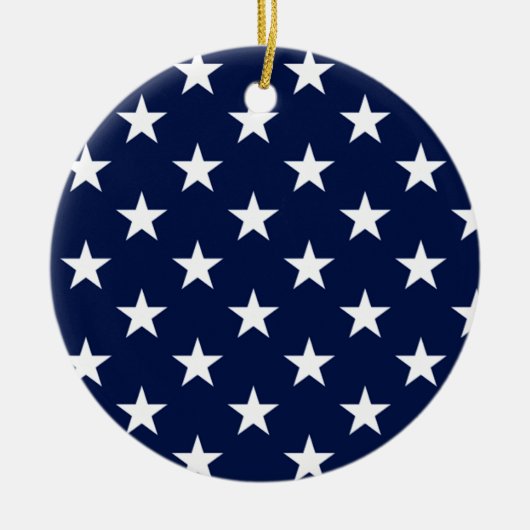 Amerikanische Flaggenverzierung Keramik Ornament (Vorne)