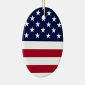 Amerikanische Flaggenverzierung Keramik Ornament (Rechts)