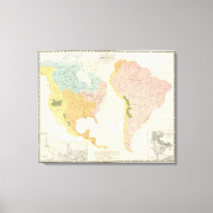 Amerikanische Flusssysteme Leinwanddruck