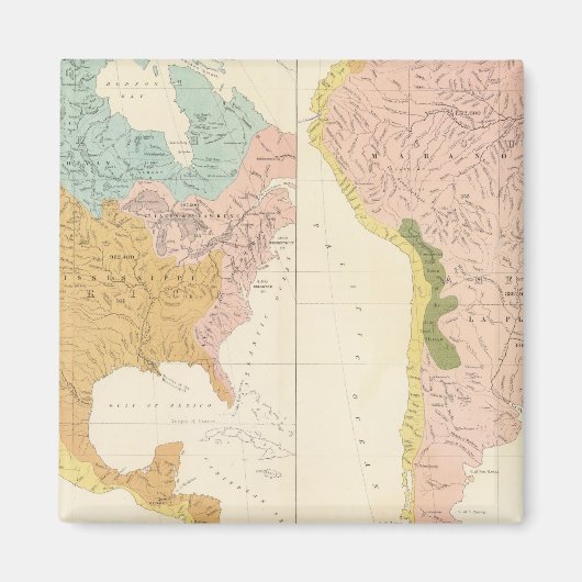 Amerikanische Flusssysteme Magnet (Vorne)