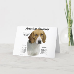 Amerikanische Foxhound-Geschichte, alles rund um F Feiertagskarte