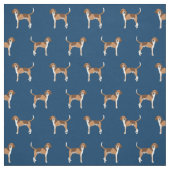 Amerikanische Foxhound-Hundeschifffahrt Stoff (Muster)