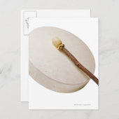 Amerikanische Frame Drum Postkarte (Vorne/Hinten)