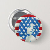 Amerikanische Frau Button (Vorne & Hinten)