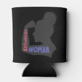 Amerikanische Frau dunkelgrau Dosenkühler (Rückseite)