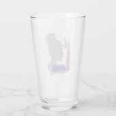 Amerikanische Frau I Liebe Glas (Rückseite)
