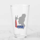 Amerikanische Frau I Liebe Glas (Vorderseite)