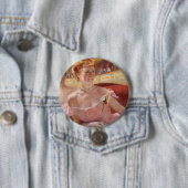 Amerikanische Frau mit Perlenschmuck und rosa Klei Button (Beispiel)