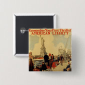 Amerikanische Freiheit Button (Vorne & Hinten)