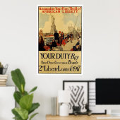 Amerikanische Freiheit Poster (Heimbüro)