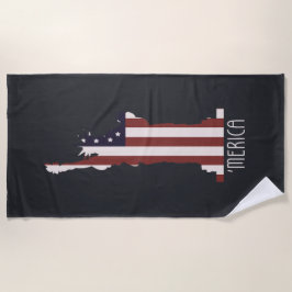 Amerikanische Freiheit Strandtuch