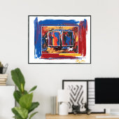 Amerikanische Freiheitsstatue, die Posters malt Poster (Heimbüro)