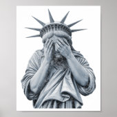 Amerikanische Freiheitsstatue schreien Funny Meme  Poster (Vorne)