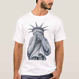 Amerikanische Freiheitsstatue schreien Funny Meme T-Shirt