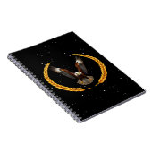 Amerikanische Freiheitsszene | Patriotic Eagle Notizblock (Rechte Seite)