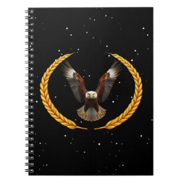 Amerikanische Freiheitsszene | Patriotic Eagle Notizblock