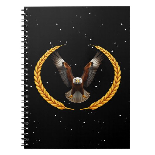 Amerikanische Freiheitsszene | Patriotic Eagle Notizblock (Vorderseite)