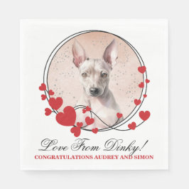 Amerikanische Frischfresser Hochzeit Napkins mit H Serviette