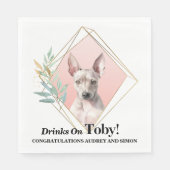 Amerikanische Frischfresser Hochzeit Napkins mit H Serviette (Vorderseite)