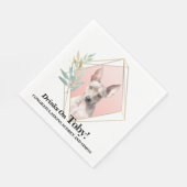 Amerikanische Frischfresser Hochzeit Napkins mit H Serviette (Ecke)