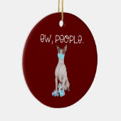 Amerikanische Frischkraut-Ew-Leute tragen Keramik Ornament (Rechts)