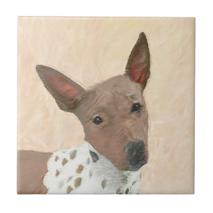 Amerikanische Friseurmalerei - Hundekunst Fliese