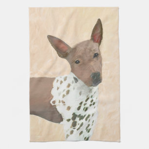 Amerikanische Friseurmalerei - Hundekunst Geschirrtuch
