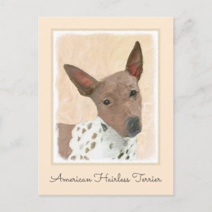Amerikanische Friseurmalerei - Hundekunst Postkarte