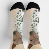 Amerikanische Friseurmalerei - Hundekunst Socken (Oben)