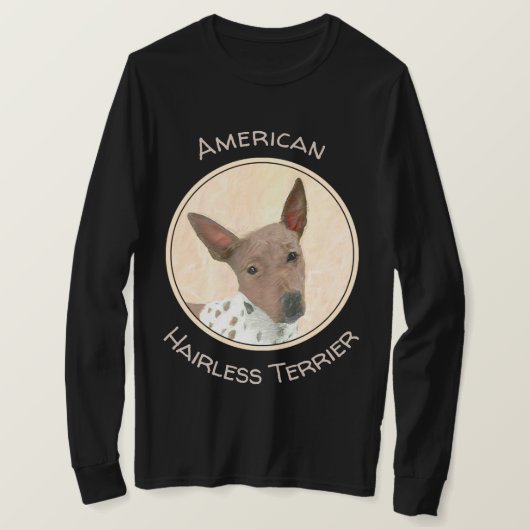 Amerikanische Friseurmalerei - Hundekunst T-Shirt (Design vorne)