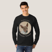 Amerikanische Friseurmalerei - Hundekunst T-Shirt (Vorne ganz)