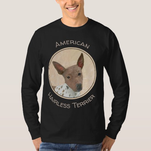 Amerikanische Friseurmalerei - Hundekunst T-Shirt (Vorderseite)
